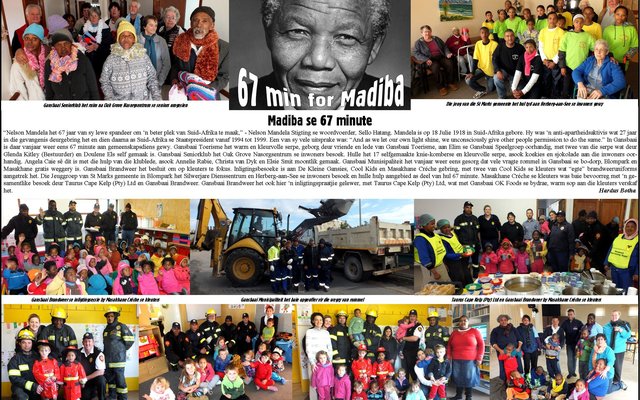 Gansbaai 67 Min for Madiba  Madiba se 67 Minute Collage_1